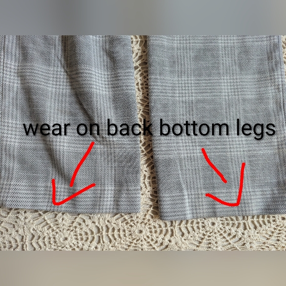 H&M Grey Plaid Trousers Size 6 - Classic Style - Picture 10 of 11